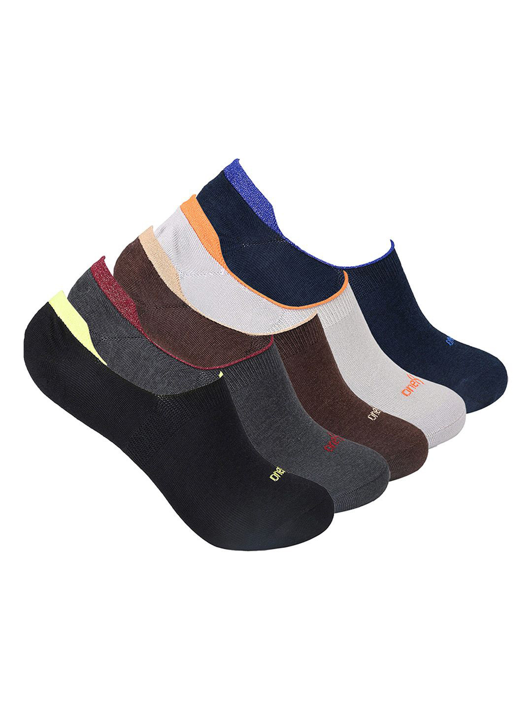 

One8 Men Pack Of 5 Shoe Liners, Black