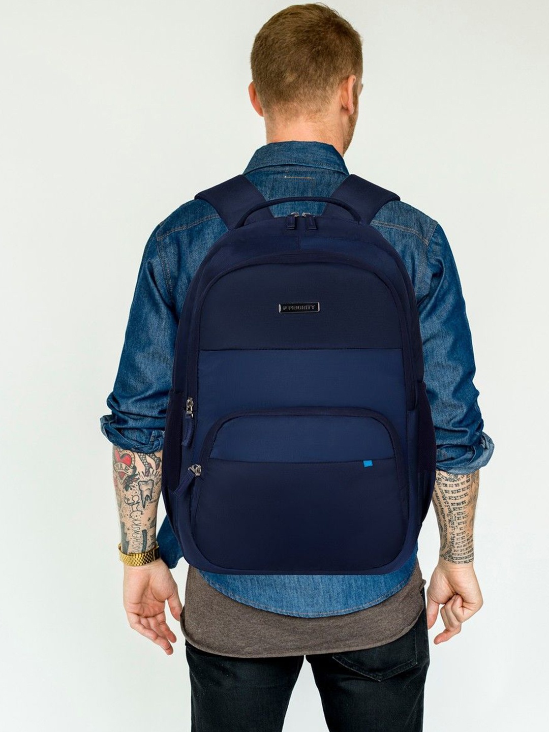 

Priority Unisex Large Backpack, Navy blue