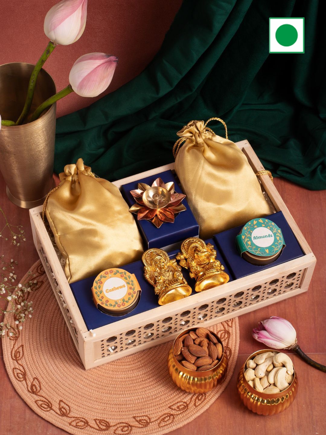 

Confetti Gifts Set Of 7 Festive Assorted Gifts, Beige