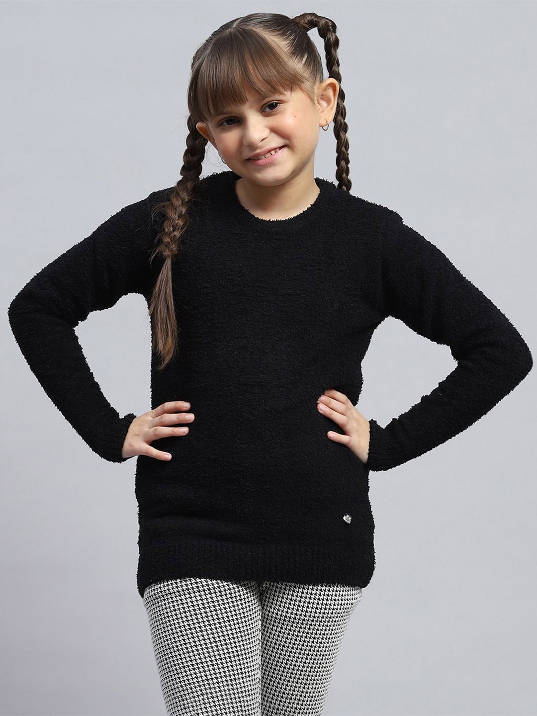 

Monte Carlo Girls Woollen Pullover, Black