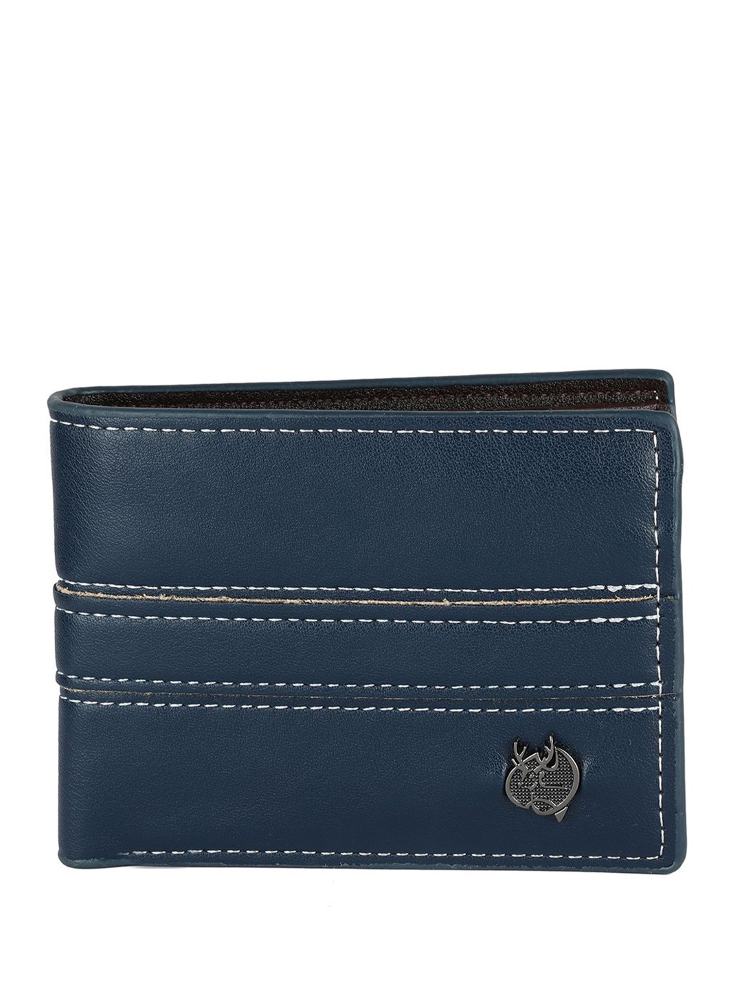 

SAZARA Women Leather Two Fold Wallet, Blue