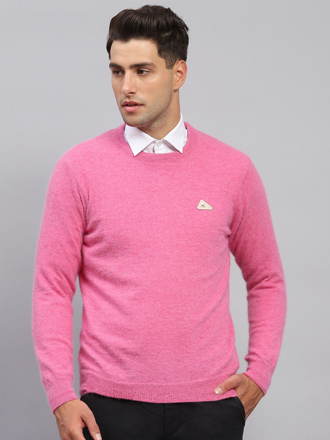 

Monte Carlo Men Woollen Pullover, Pink