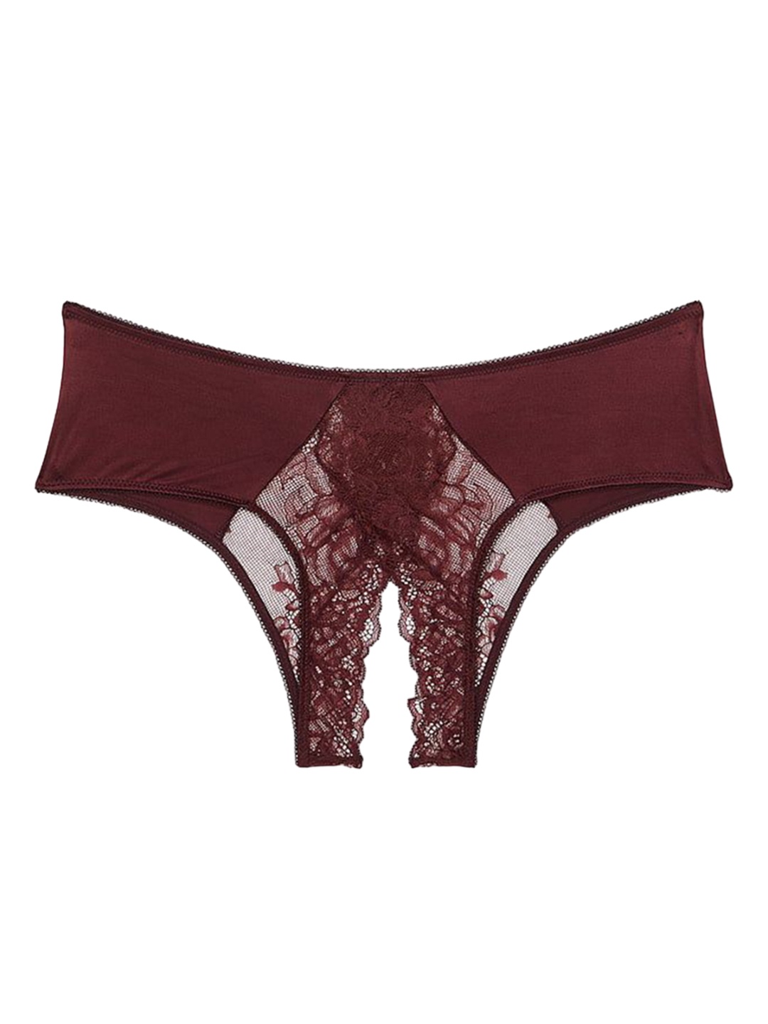 

Victoria's Secret Women Self-Design Lace Bikini Briefs 1125340175Q6, Brown