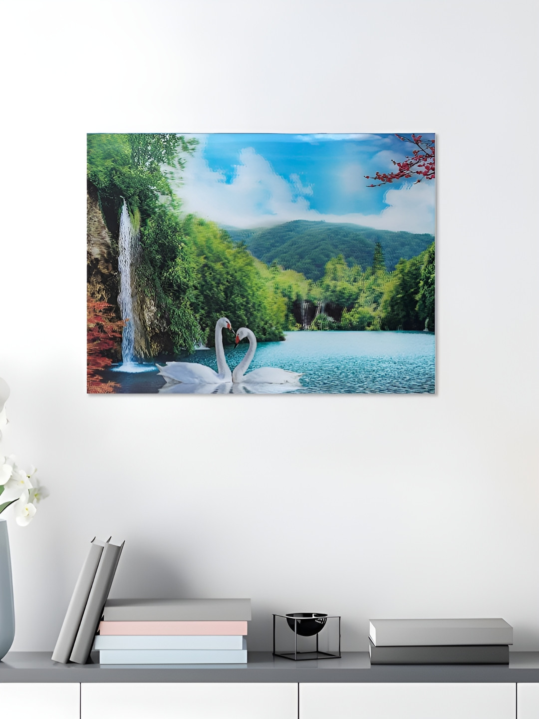 

Art Street Blue & Green 1 Piece Paper Floral and Botanical Wall Paintings