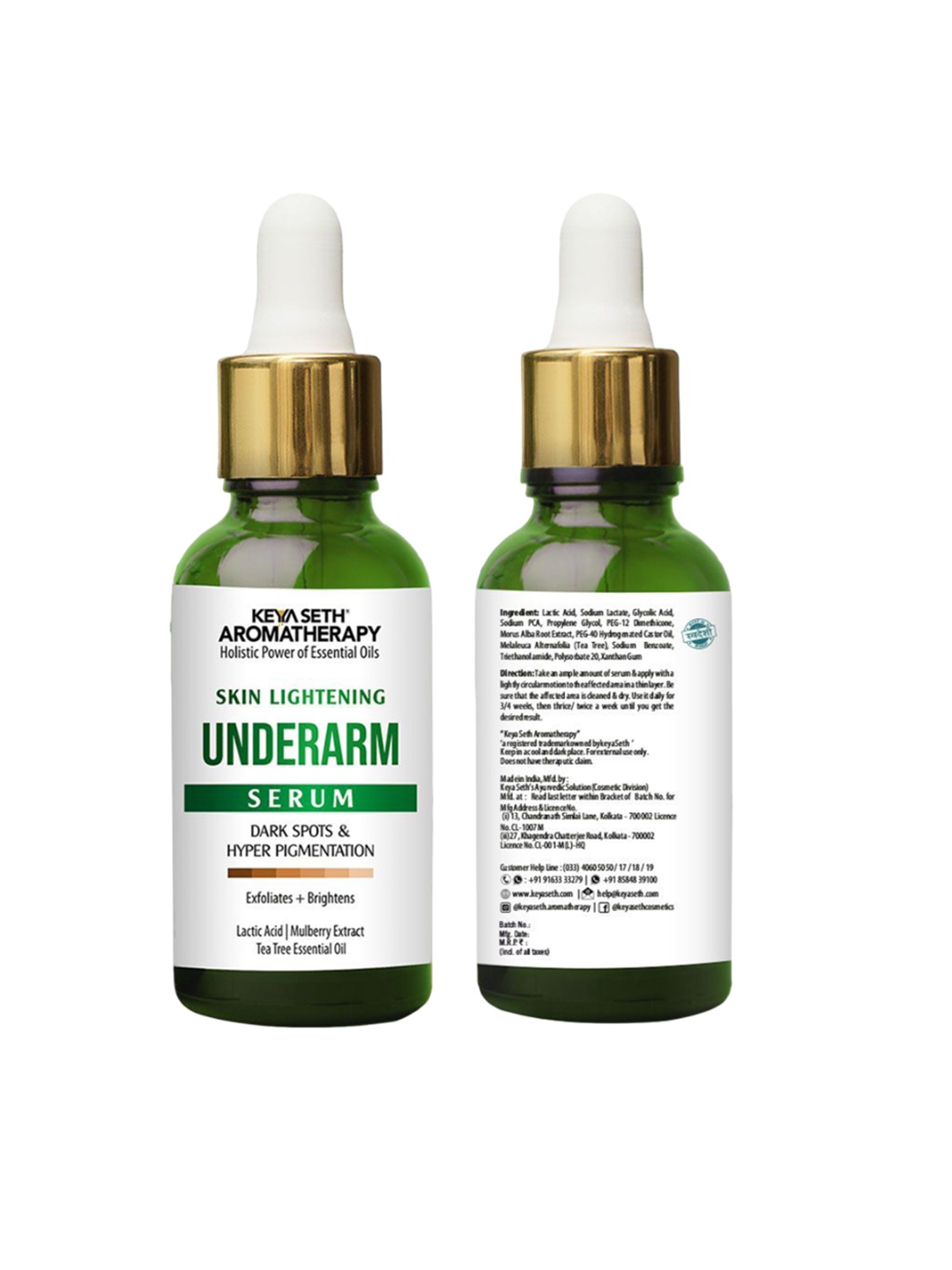 

KEYA SETH Skin Lightening Underarm Serum - 30 ml, Transparent