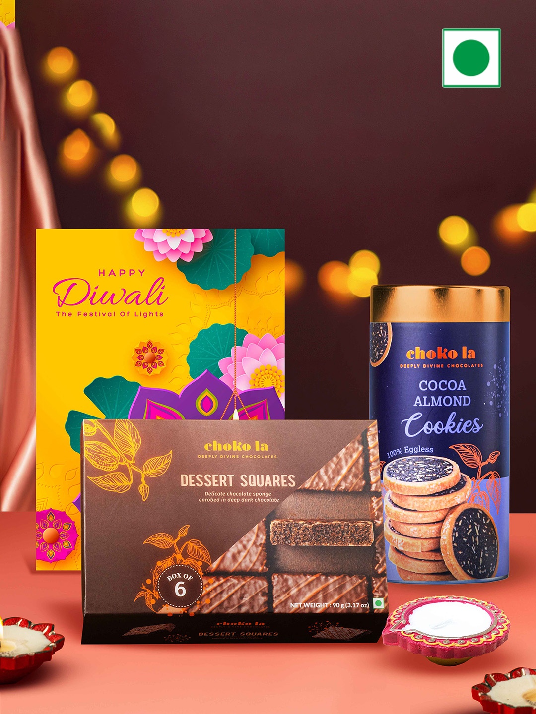 

Choko La Diwali Gift Set-170gm, Orange