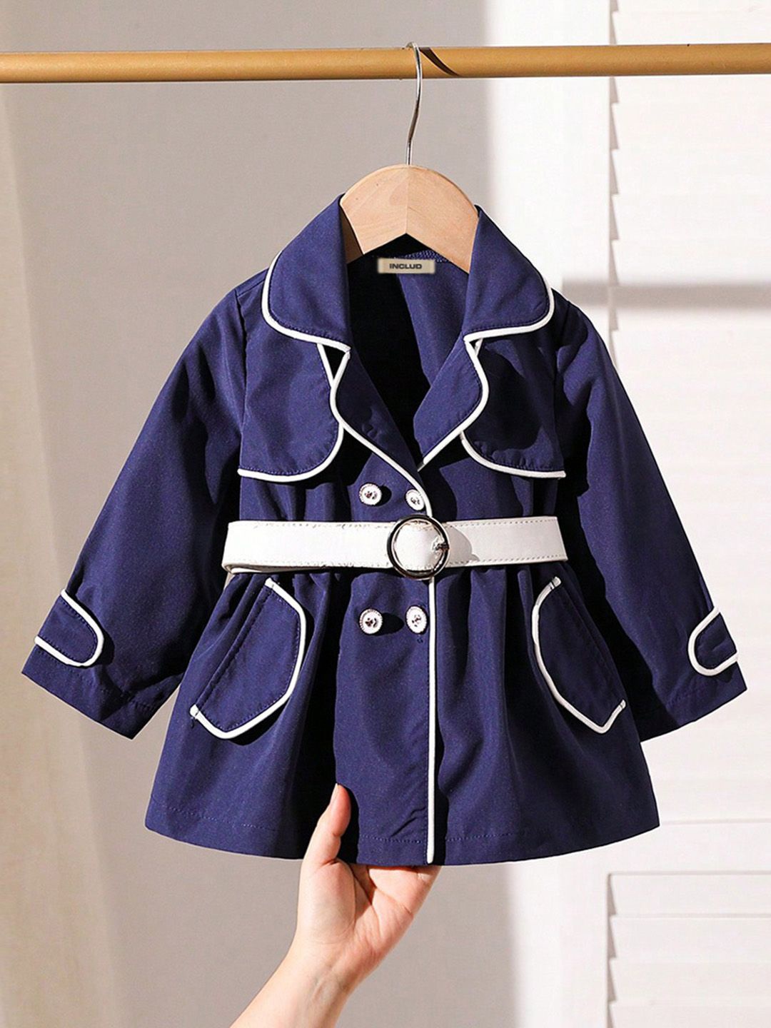 

Kids Girls INCLUD A-Line collared Dress, Blue