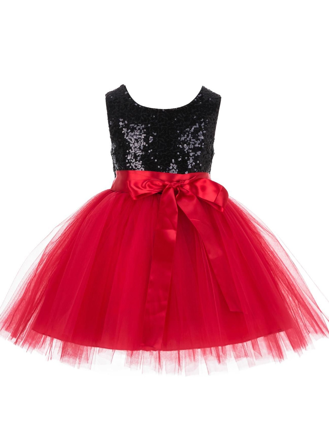 

Wish little Net A-Line Girls Dress, Red