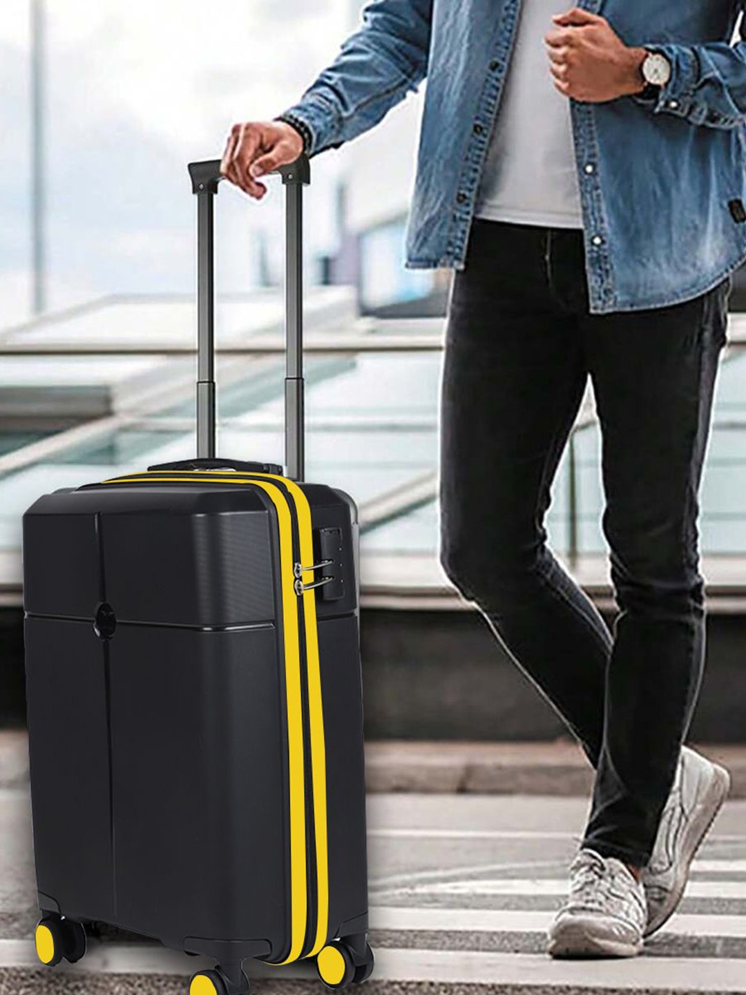 

Impulse Berlin Hard-Sided Cabin Trolley Bag, Black