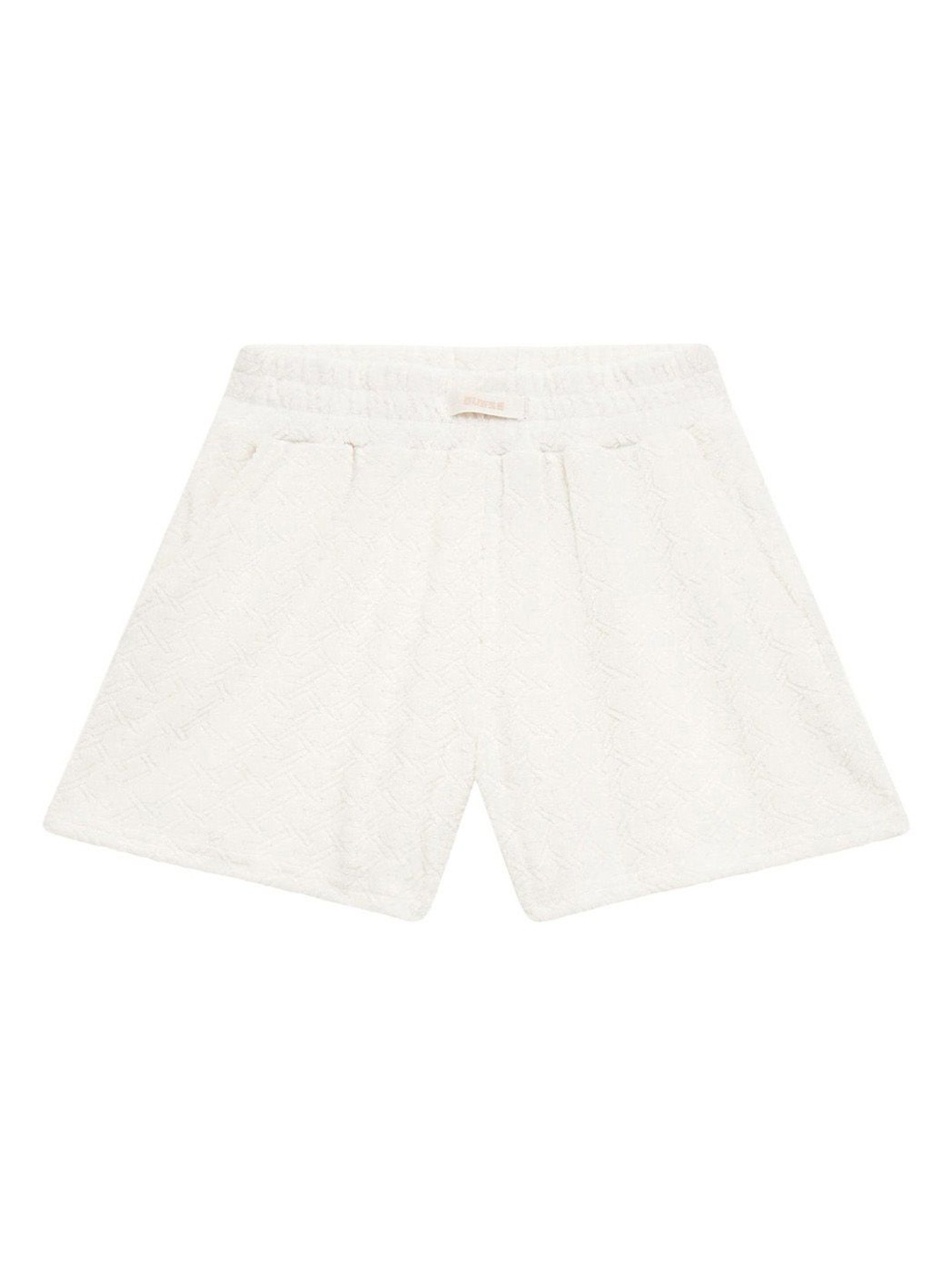 

GUESS kids Girls Solid Regular Fit Shorts, White