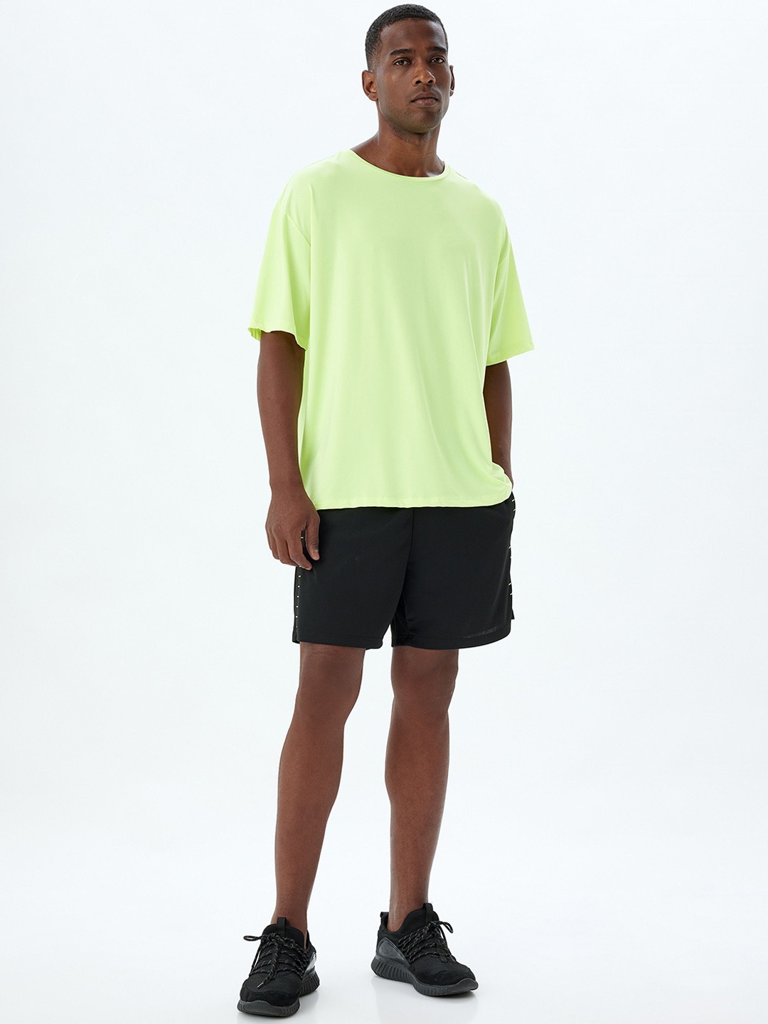 

Koton Men Sports Above Knee Shorts, Black