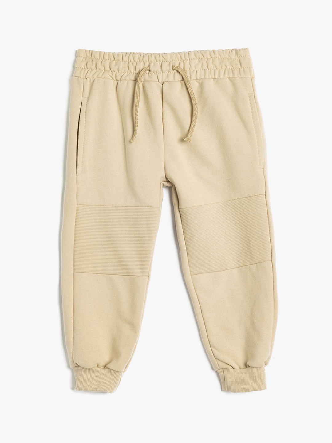 

Koton Boys Solid Cotton Mid Rise Joggers, Beige