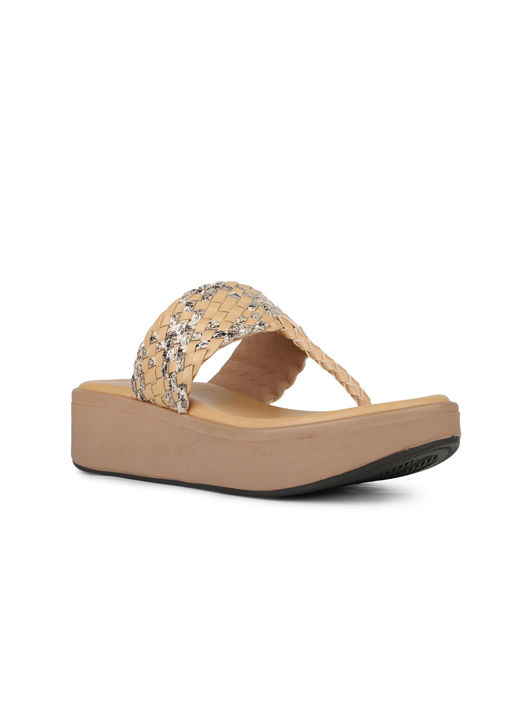 

Inc 5 Woven Design Flatform Sandals, Beige