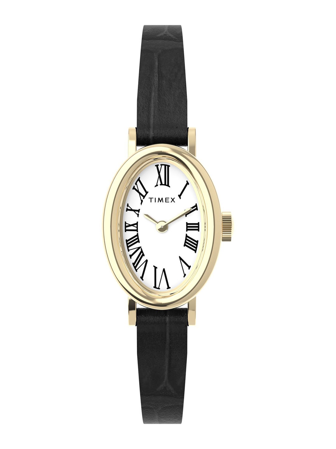 

Timex Trend Women Brass Leather Straps Analogue Watch TW2W78300UJ, White