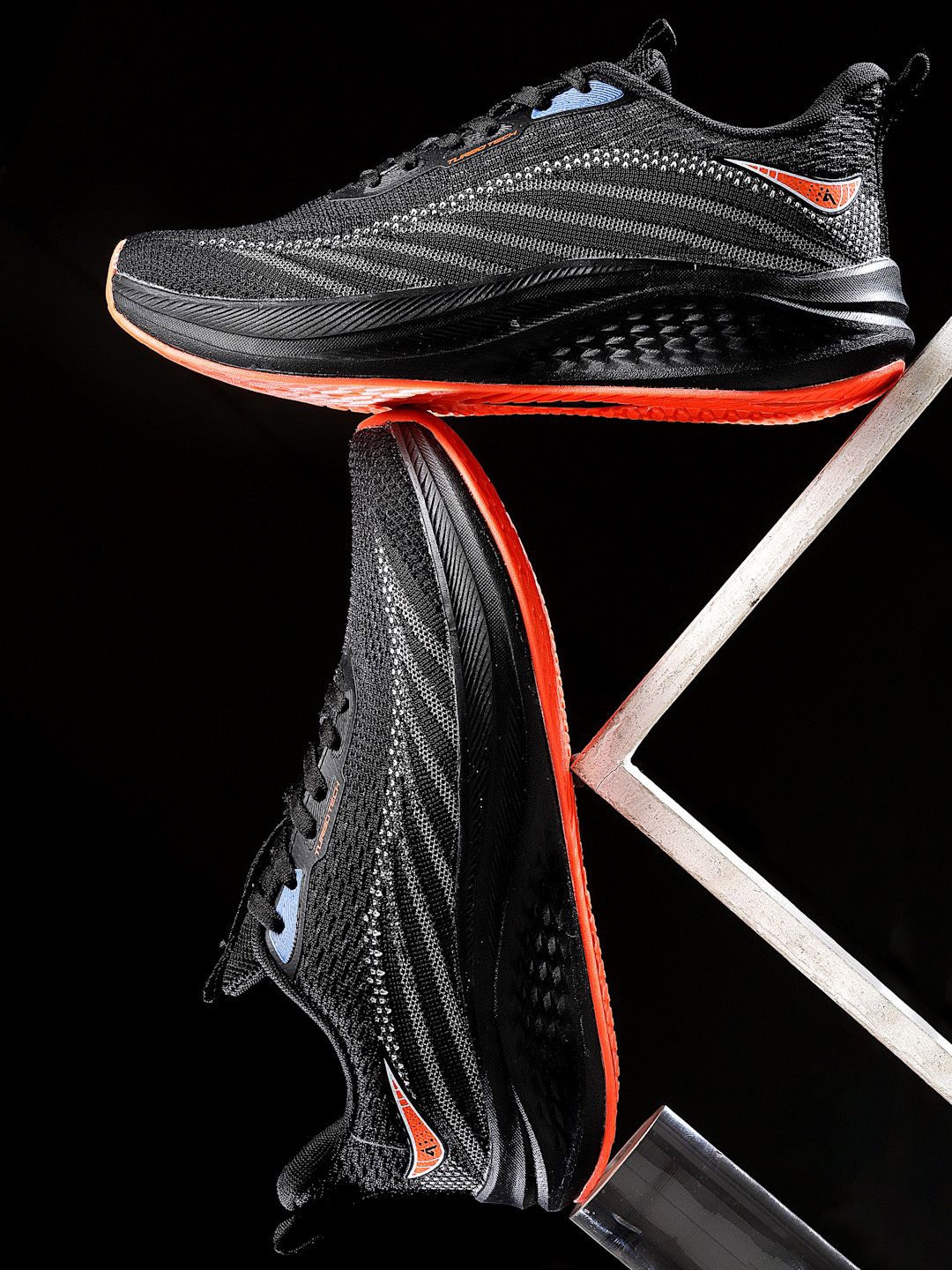 

Action Men Mesh Lightweight Non-Marking Sports Running Shoes, Black