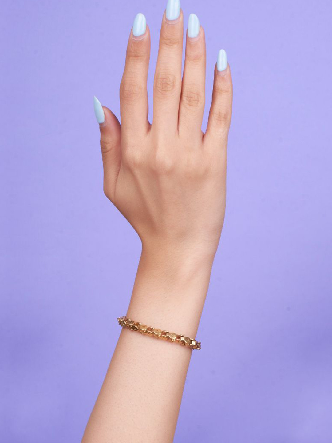 

SALTY Stainless Steel Artisan Link Bracelet, Gold