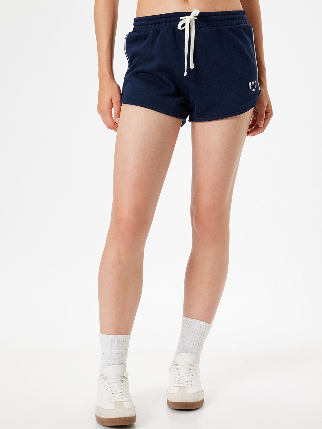 

Koton Women Cotton mid-Rise Shorts, Blue