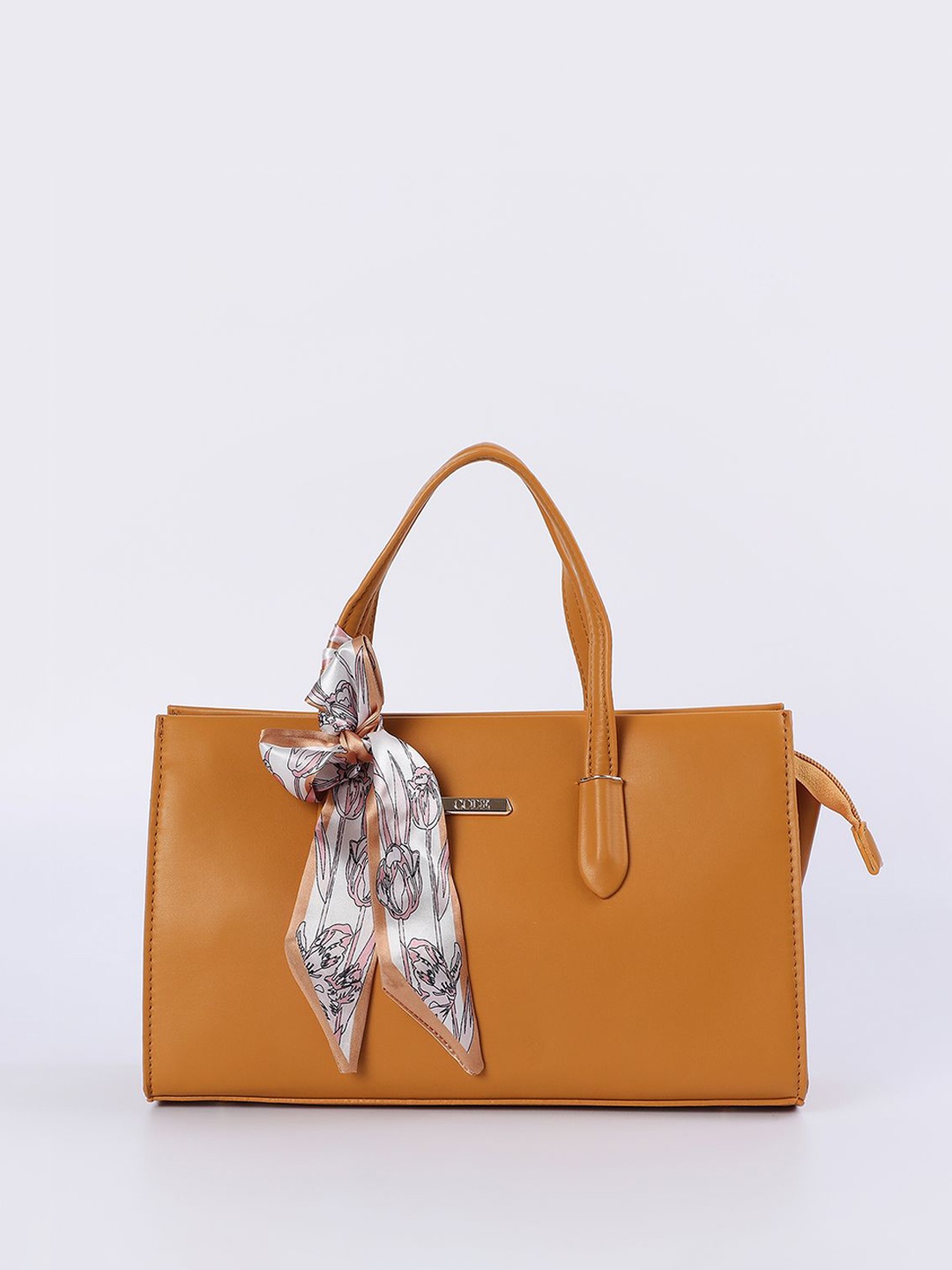 

CODE by Lifestyle Women PU Shopper Handheld Bag with Tasselled, Mustard
