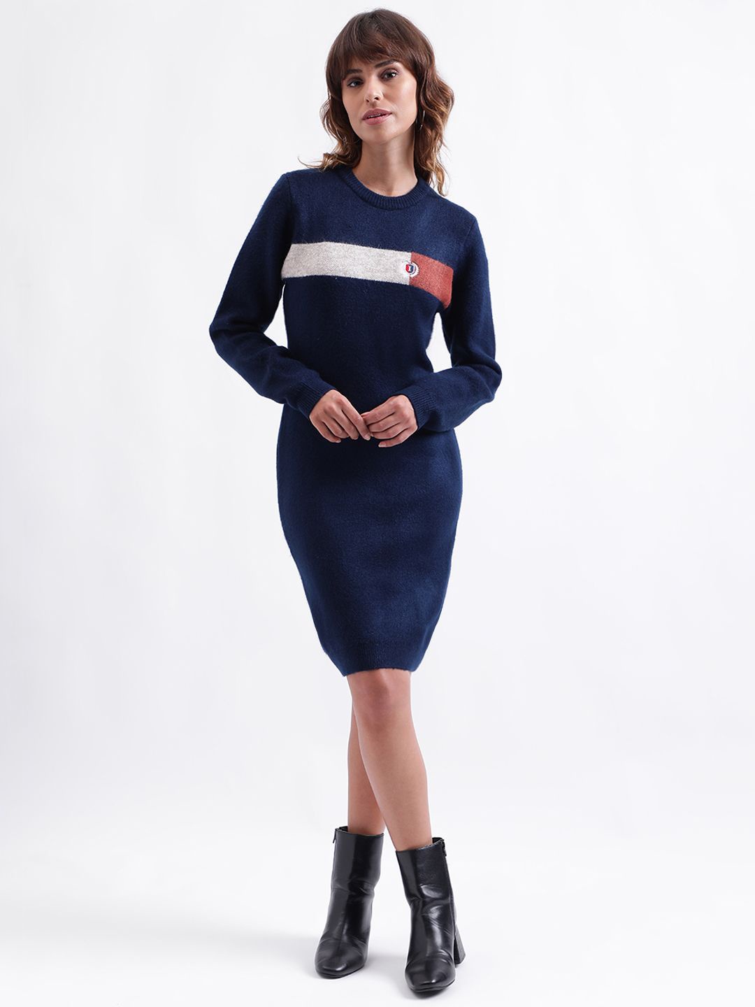 

Iconic Women Sheath Dress, Navy blue