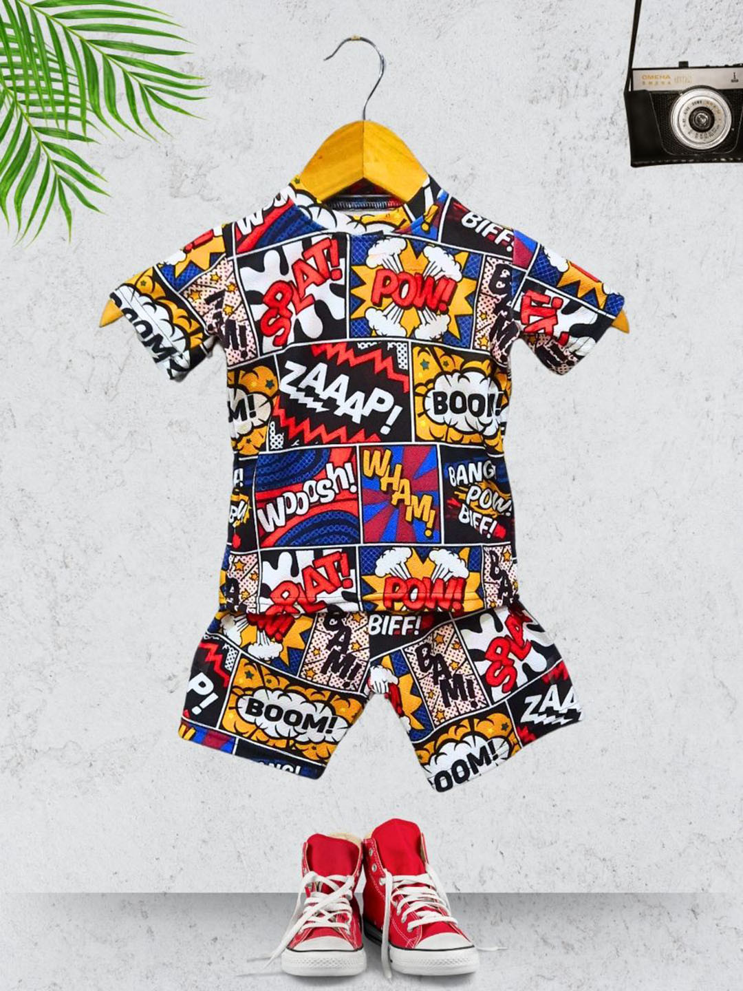 

Kasak Boys Printed Clothing Set, Black