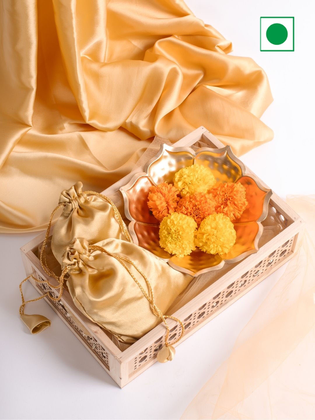 

Confetti Gifts Set Of 5 Festive Assorted Gifts, Yellow