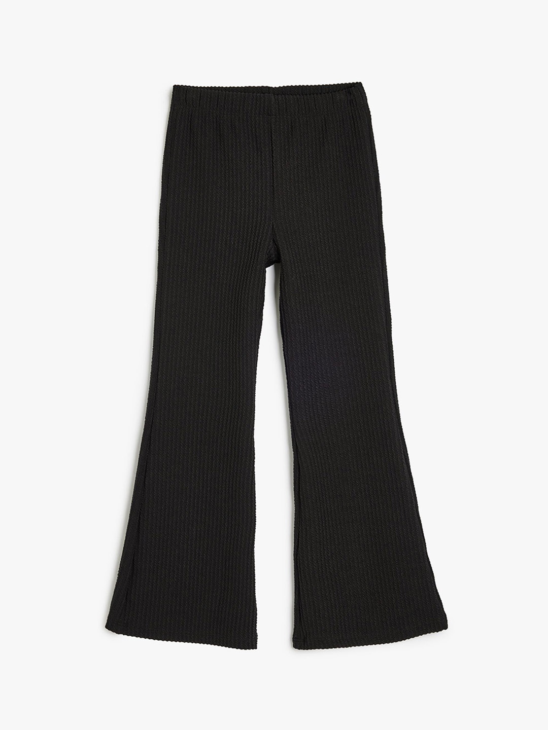 

Koton Girls Regular Fit Bootcut Trousers, Black