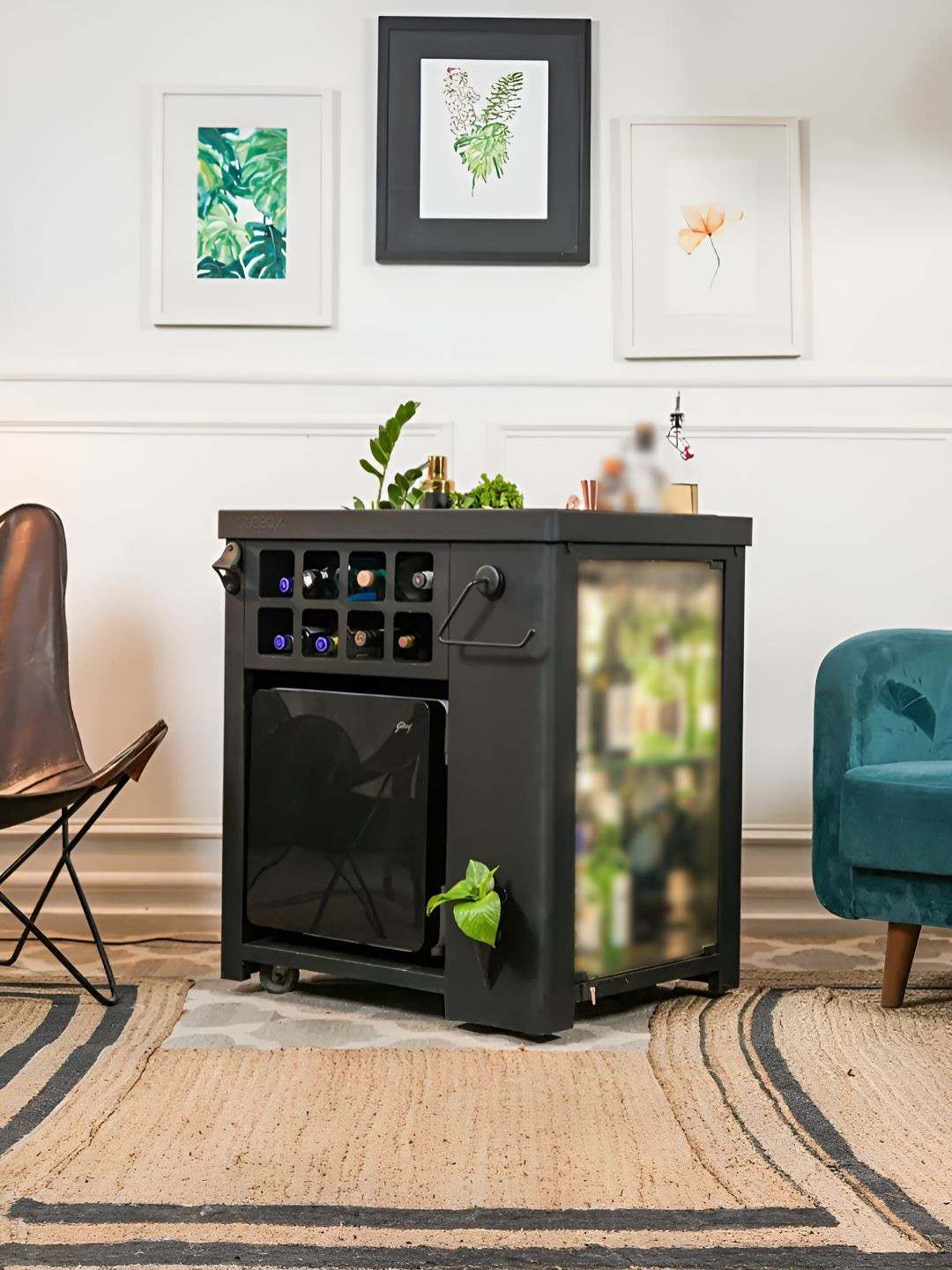 

Haus of Bars Black SpeedX Model X Wooden Bar Cabinet