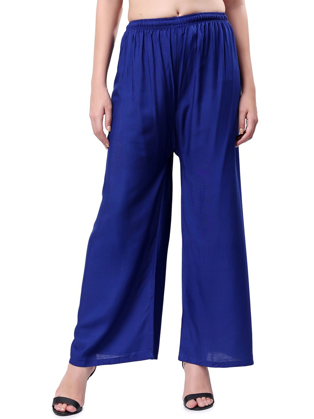

Keviv Women Knitted Palazzos, Blue