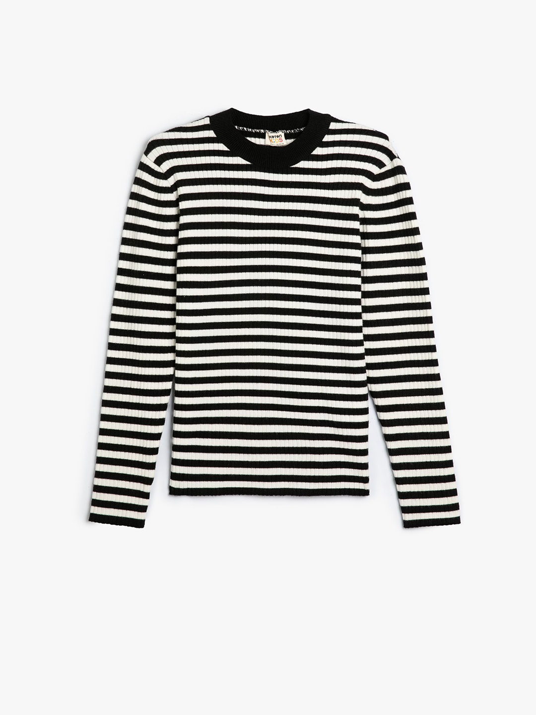 

Koton Girls Striped Pullover Sweater, White