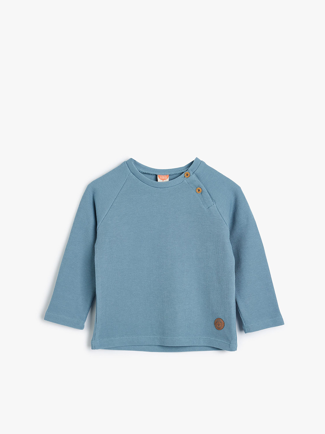 

Koton Boys Solid Round Neck Cotton Pullover Sweatshirt, Blue