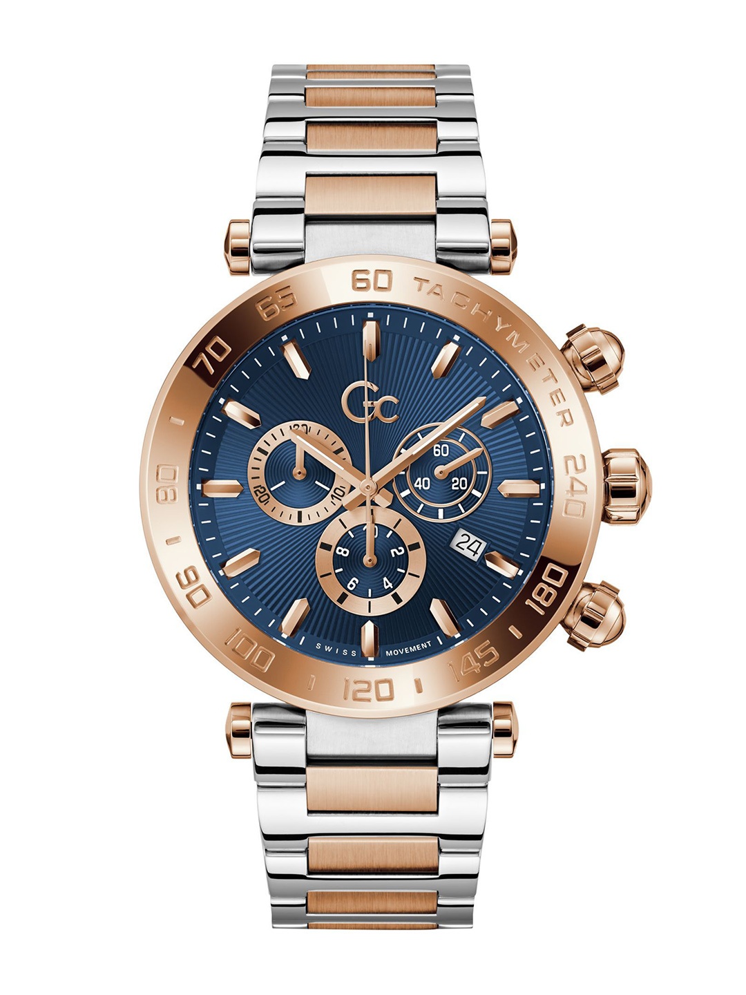 

GC Men Dial & Stainless Steel Straps Analogue Watch Z50002G7MF, Blue