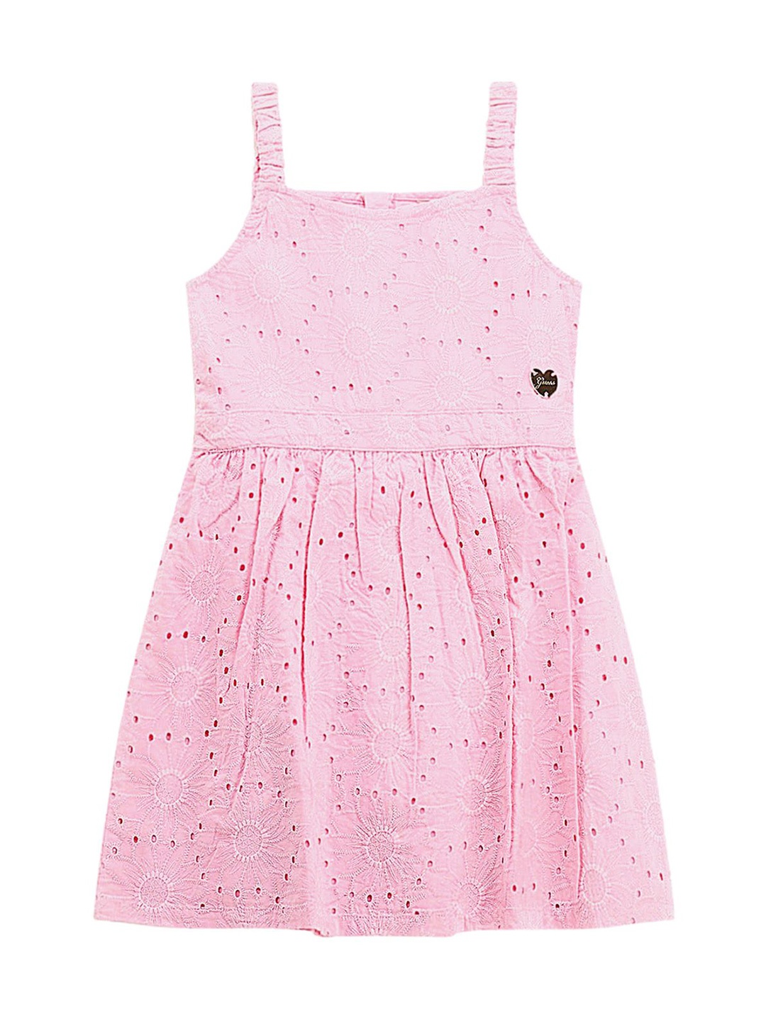 

GUESS kids Girls Sleeveless Dress, Pink