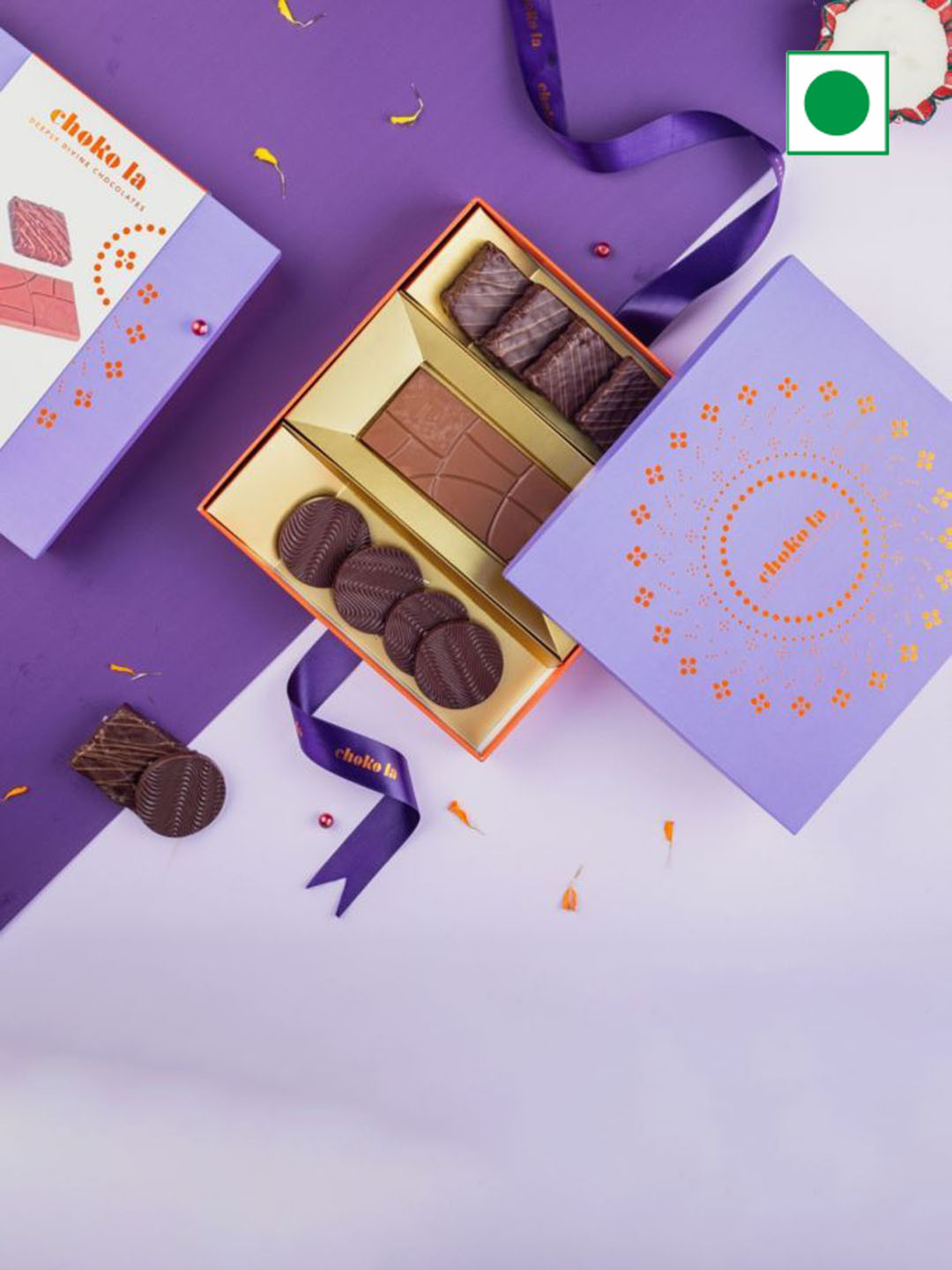 

choko la Delight Diwali hamper, Brown