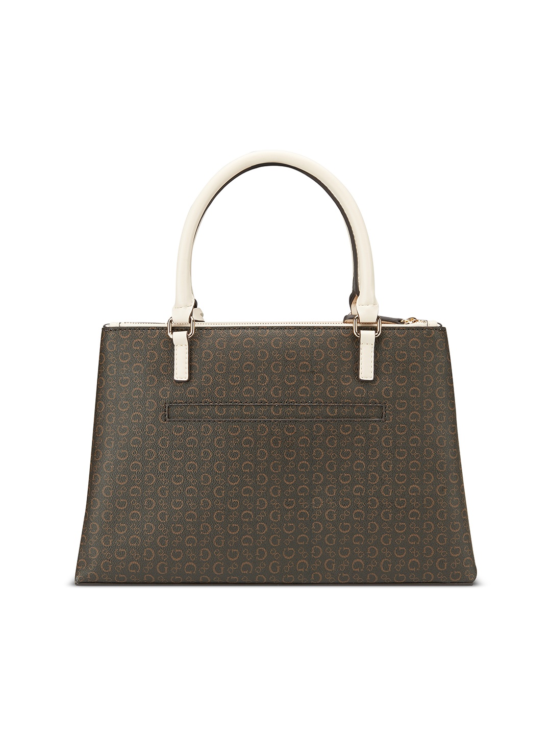 

GUESS Women Printed Swagger Satchel, Brown