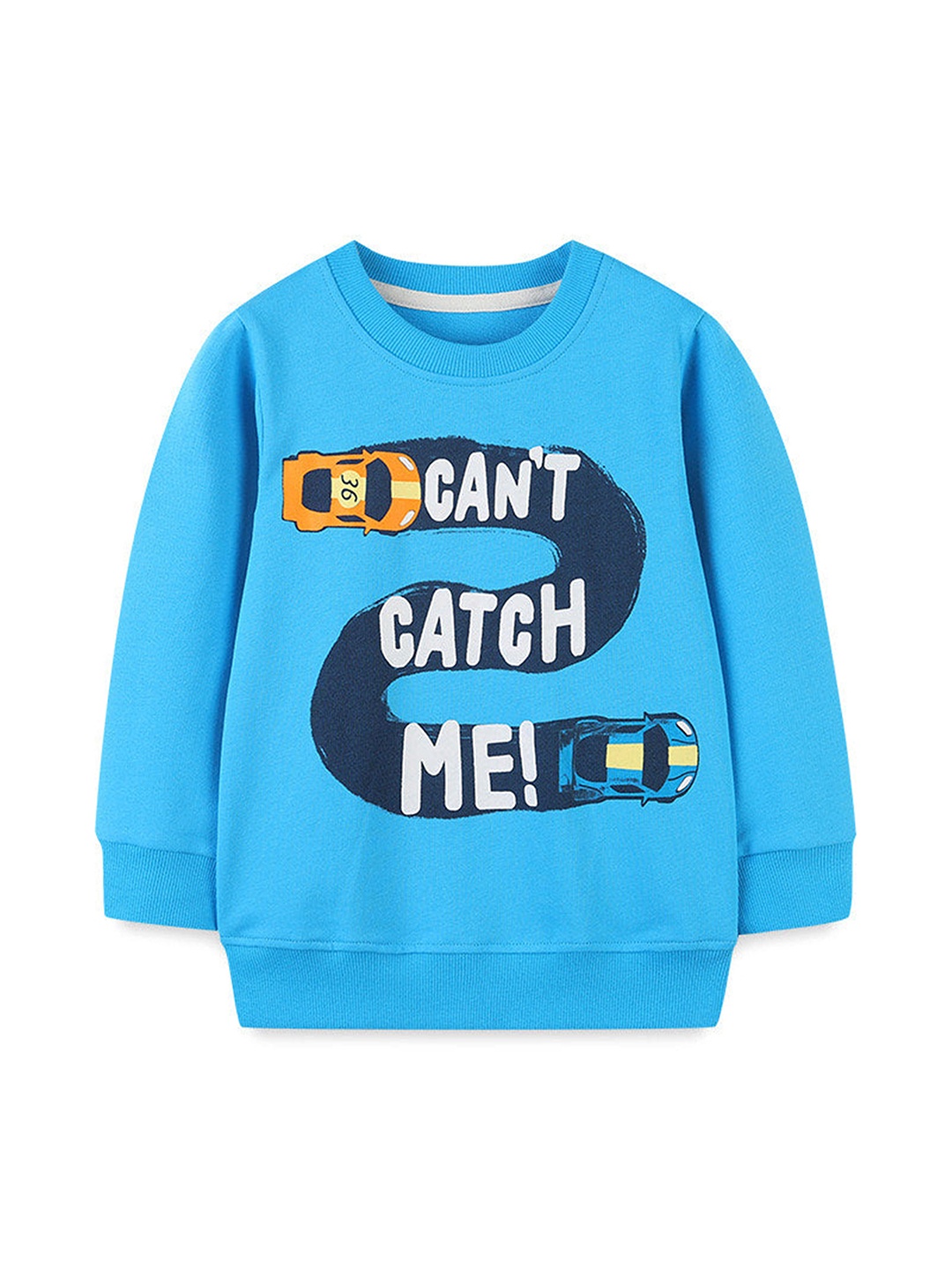 

TrendyKid Boys Graphic Printed Round Neck Cotton Pullover Sweatshirt, Pink