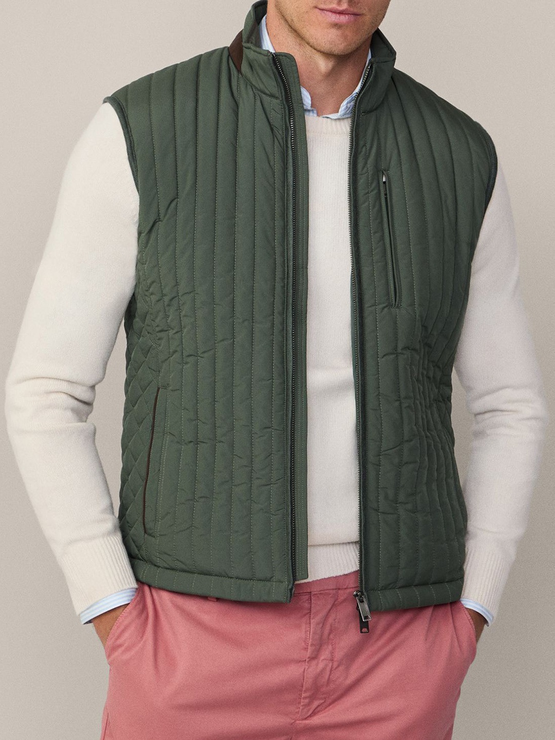 

HACKETT LONDON Men Padded Jacket, Green