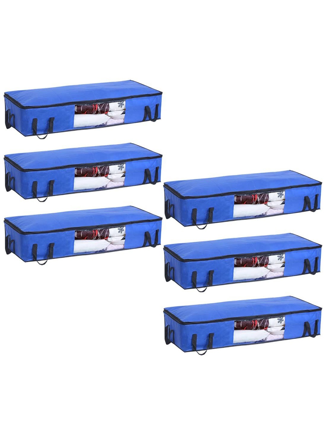 

prettykrafts Blue & Black 6 Pieces Multi-Utility Organisers
