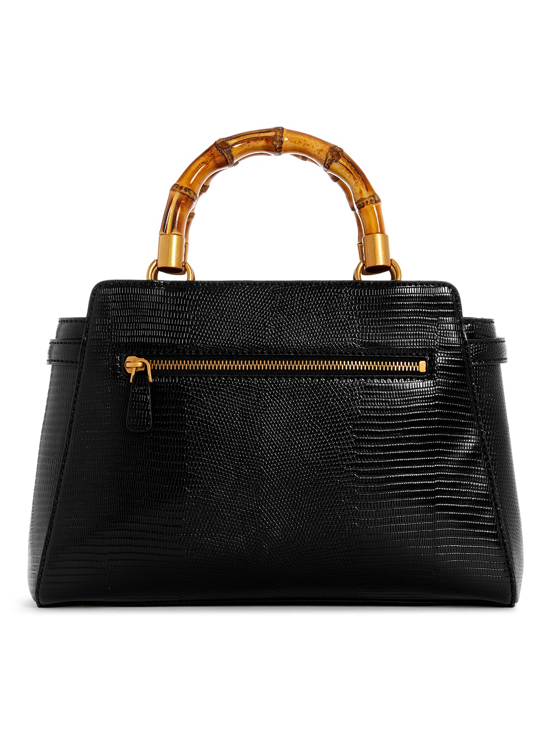 

GUESS Textured PU Structured Satchel, Black