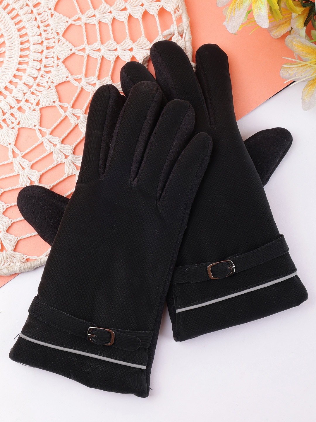 

ELLIS Unisex Acrylic Touchscreen Gloves, Black