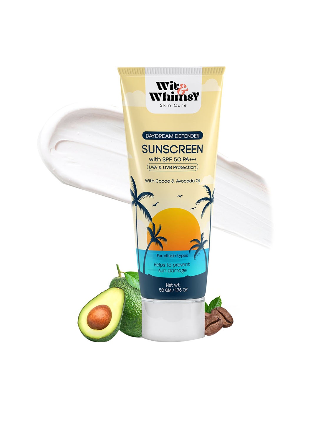 

Wit and Whimsy Day Dream Defender SPF 50 PA+++ Sunscreen- 50 g, Multi