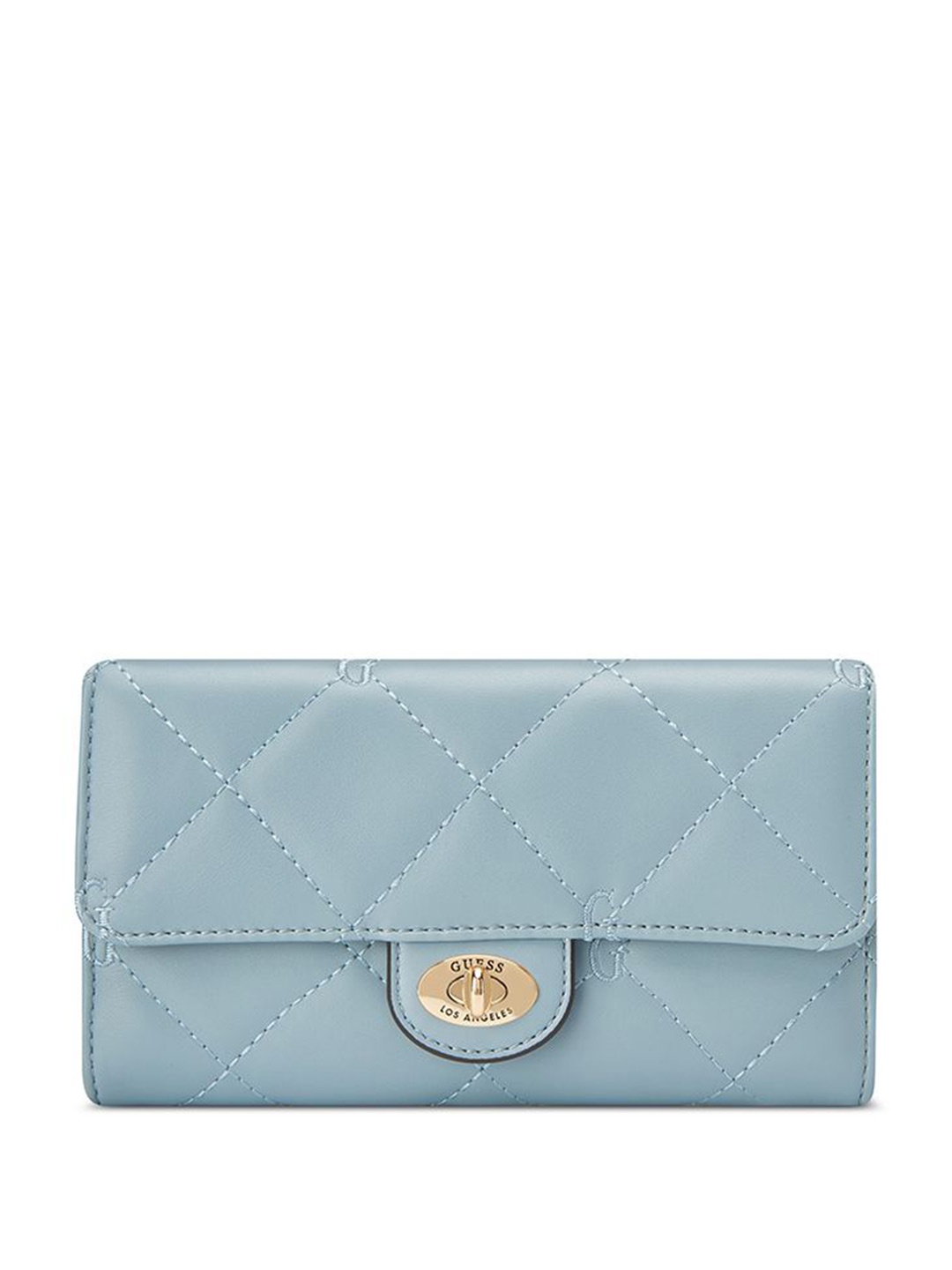 

GUESS Self Design Quilted Two Fold Wallet, Blue