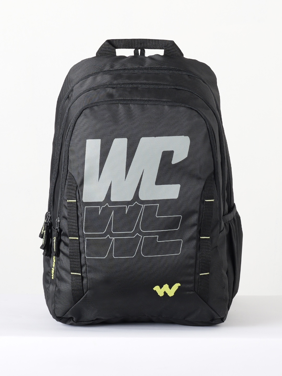

Wildcraft Printed Backpack with Daisy Chains, Black