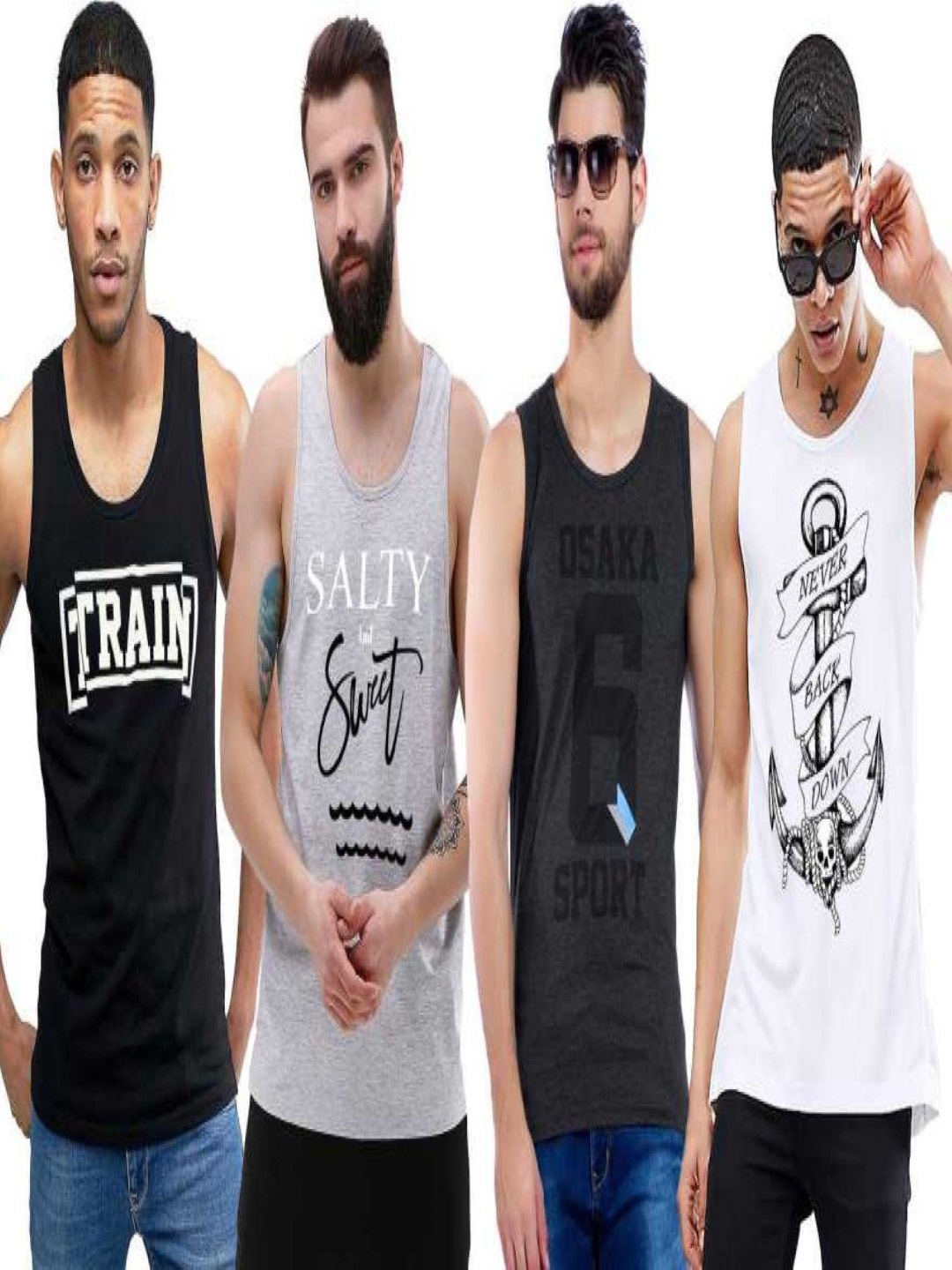 

Maniac Men Typography 4 Printed Slim Fit T-shirt, Multi