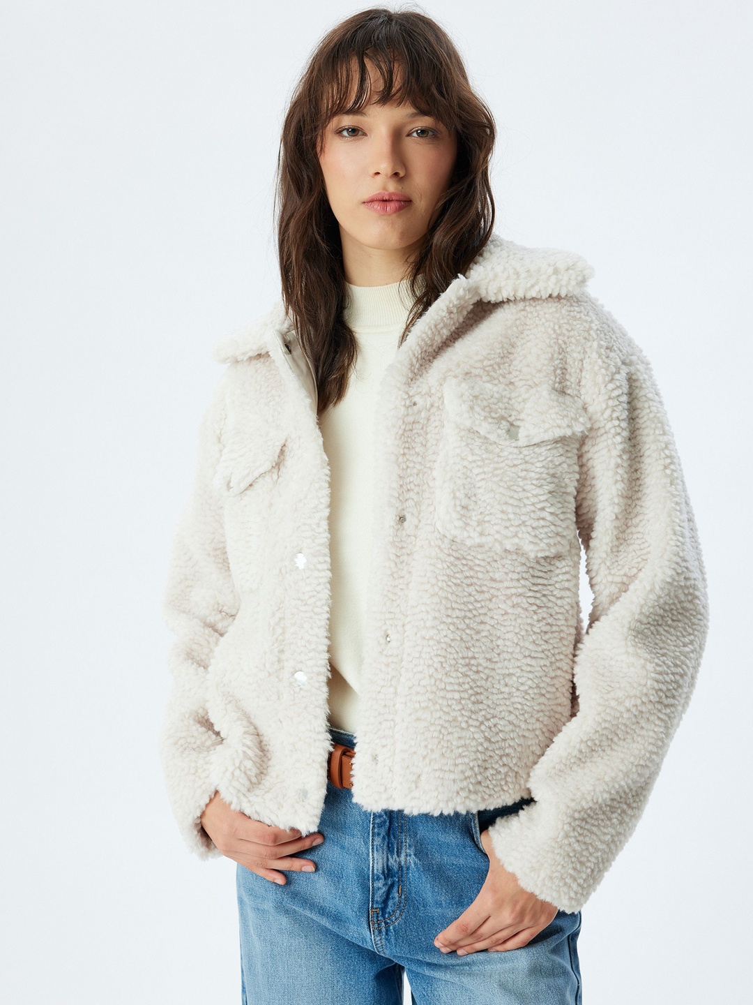 

Koton Women Tailored Jacket, Beige