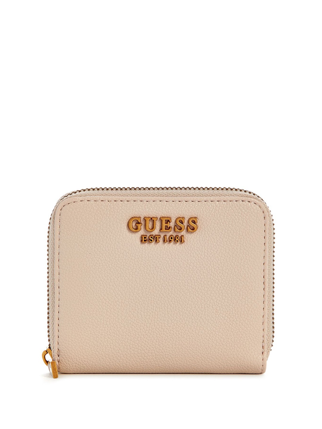 

GUESS Women PU Zip Around Wallet, Beige
