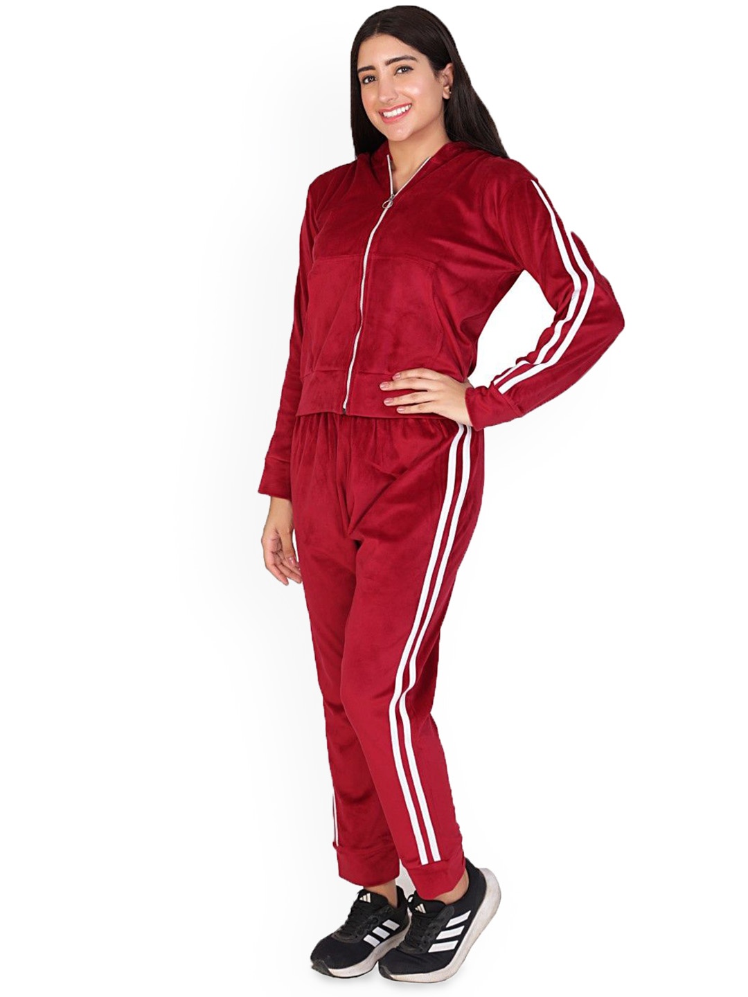 

BAESD Hooded Sweatshirt With Joggers, Red
