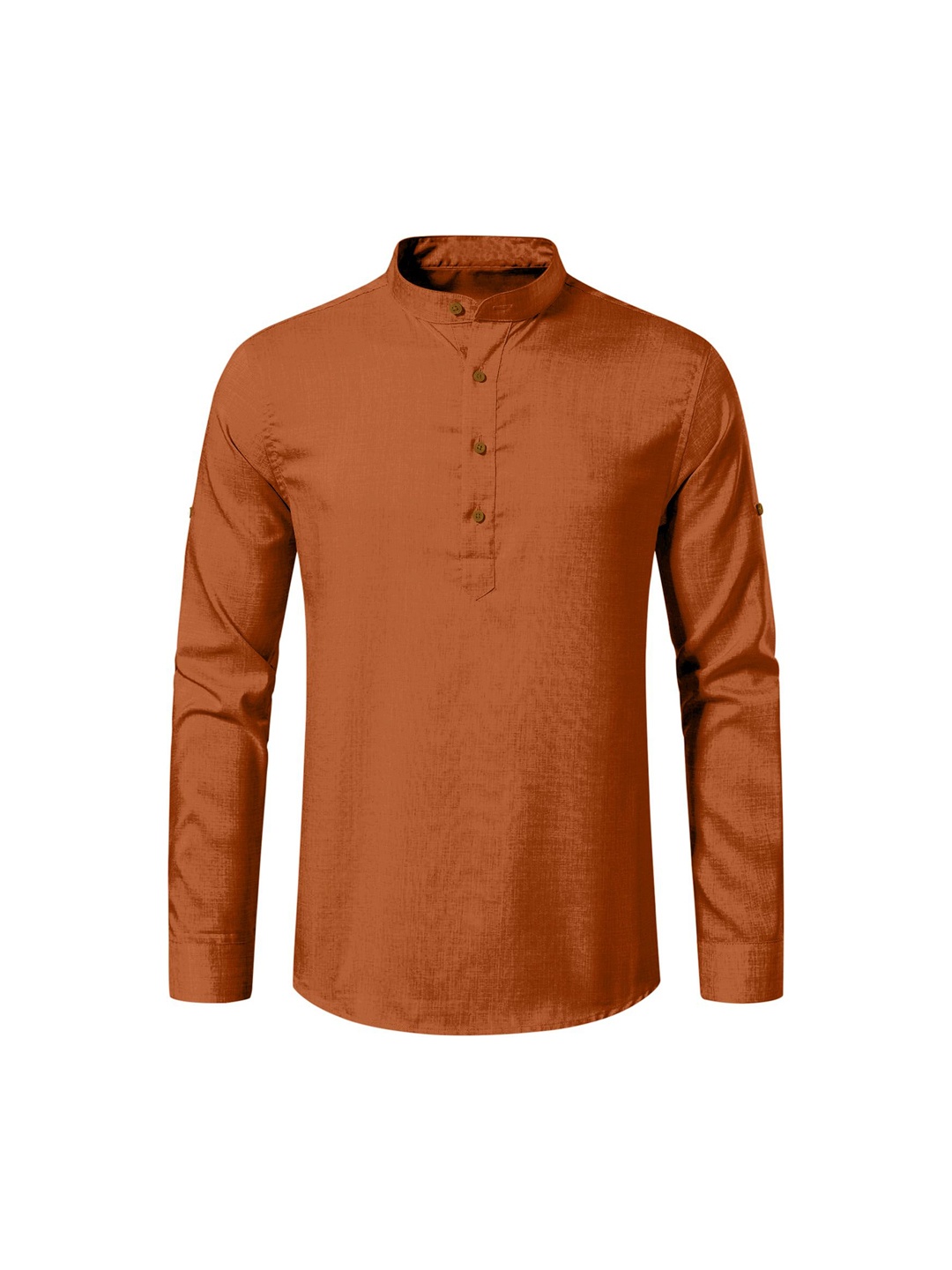 

Zombom Men Kurta, Brown