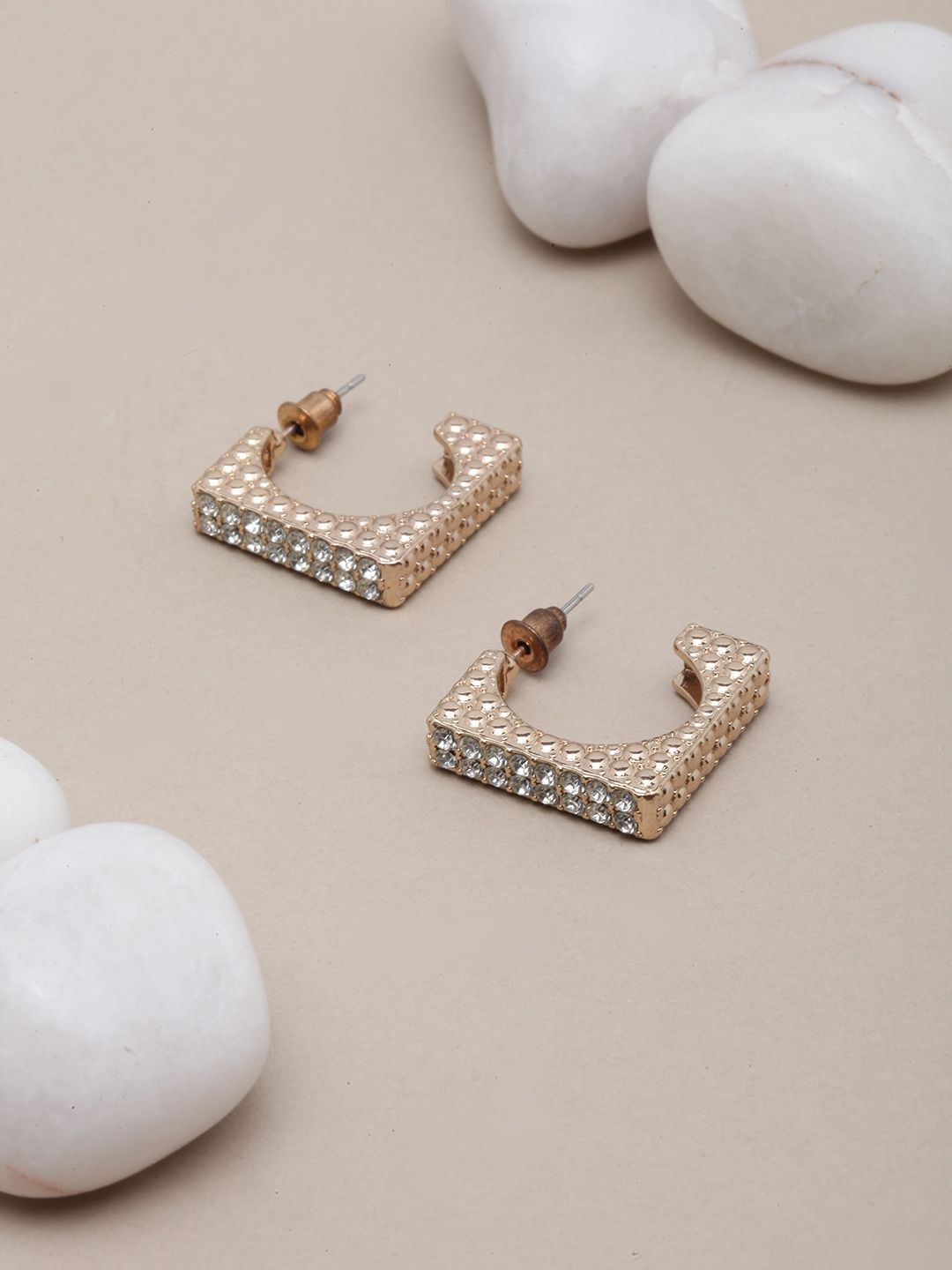 

KPOP Contemporary Drop Earrings, Gold