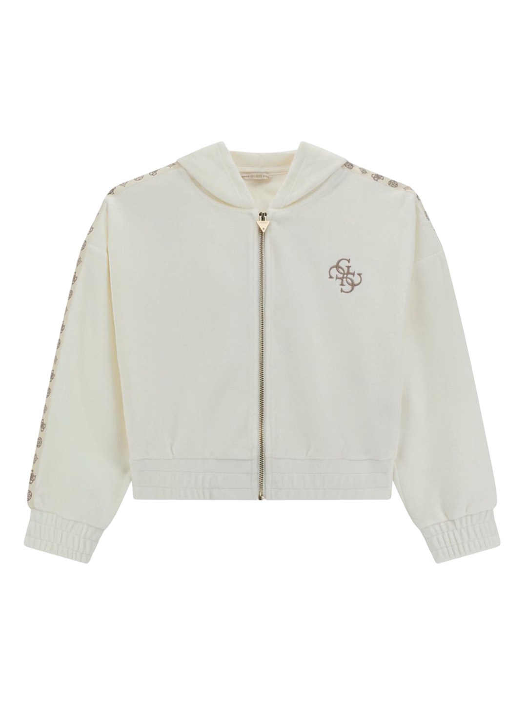 

GUESS kids Girls Embroidered Jacket, White