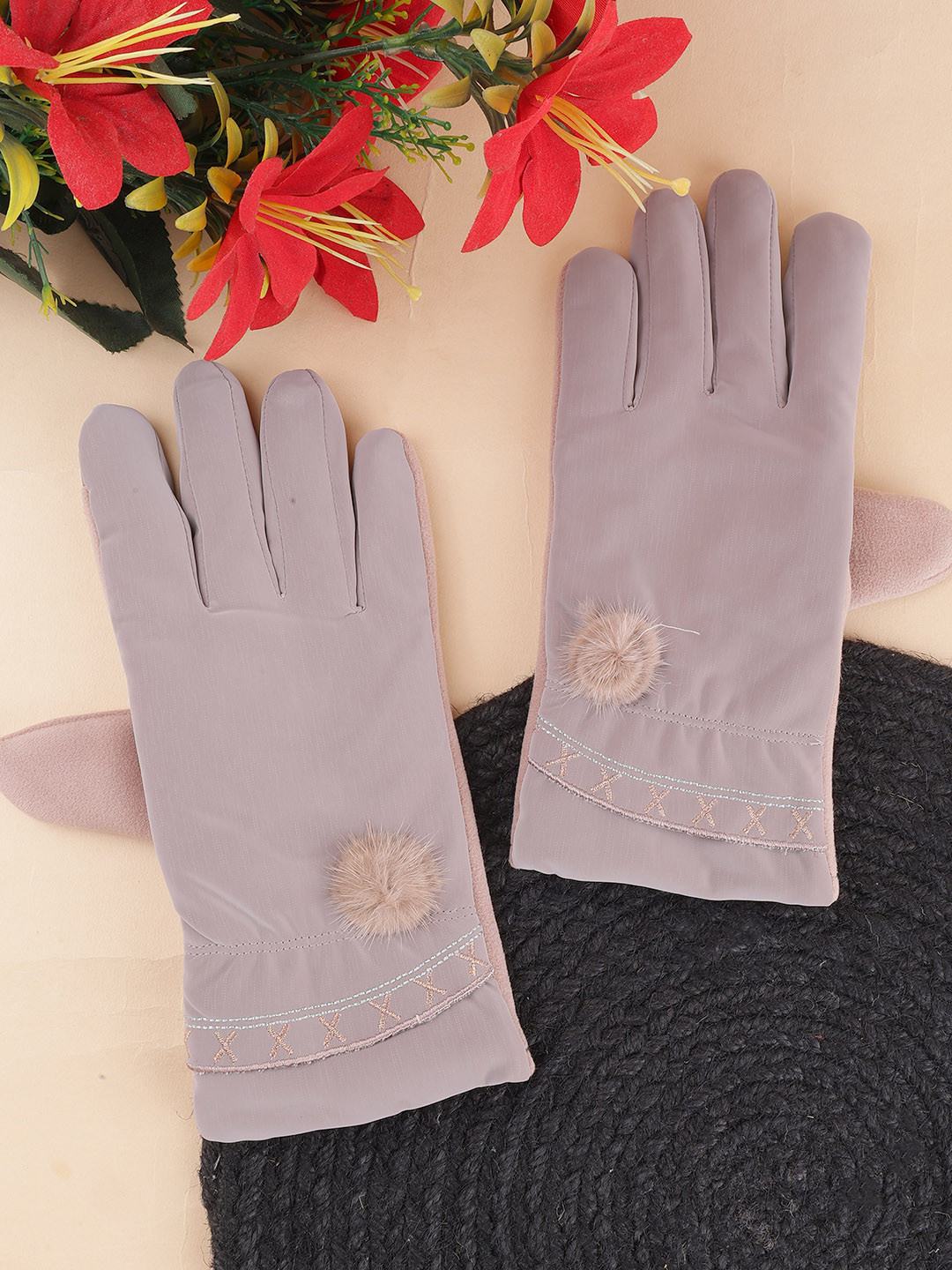 

ELLIS Adults Acrylic Winter Gloves, Purple
